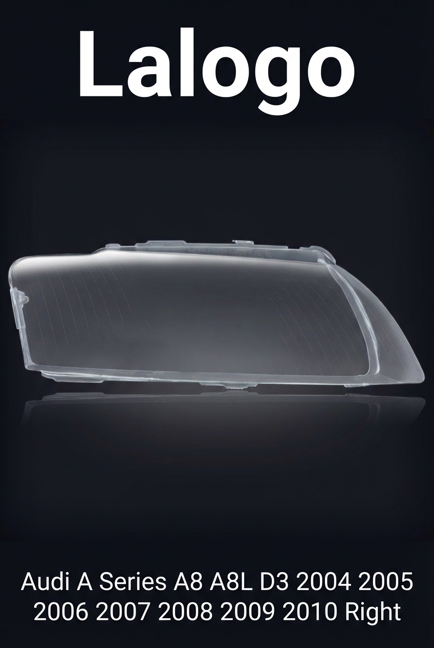 Headlight shell/Headlight lens/Headlamp cover for Audi A Series A8 A8L D3 ,Year 2004,2005,2006,2007,2008,2009,2010, Pilot Side/Right Front
