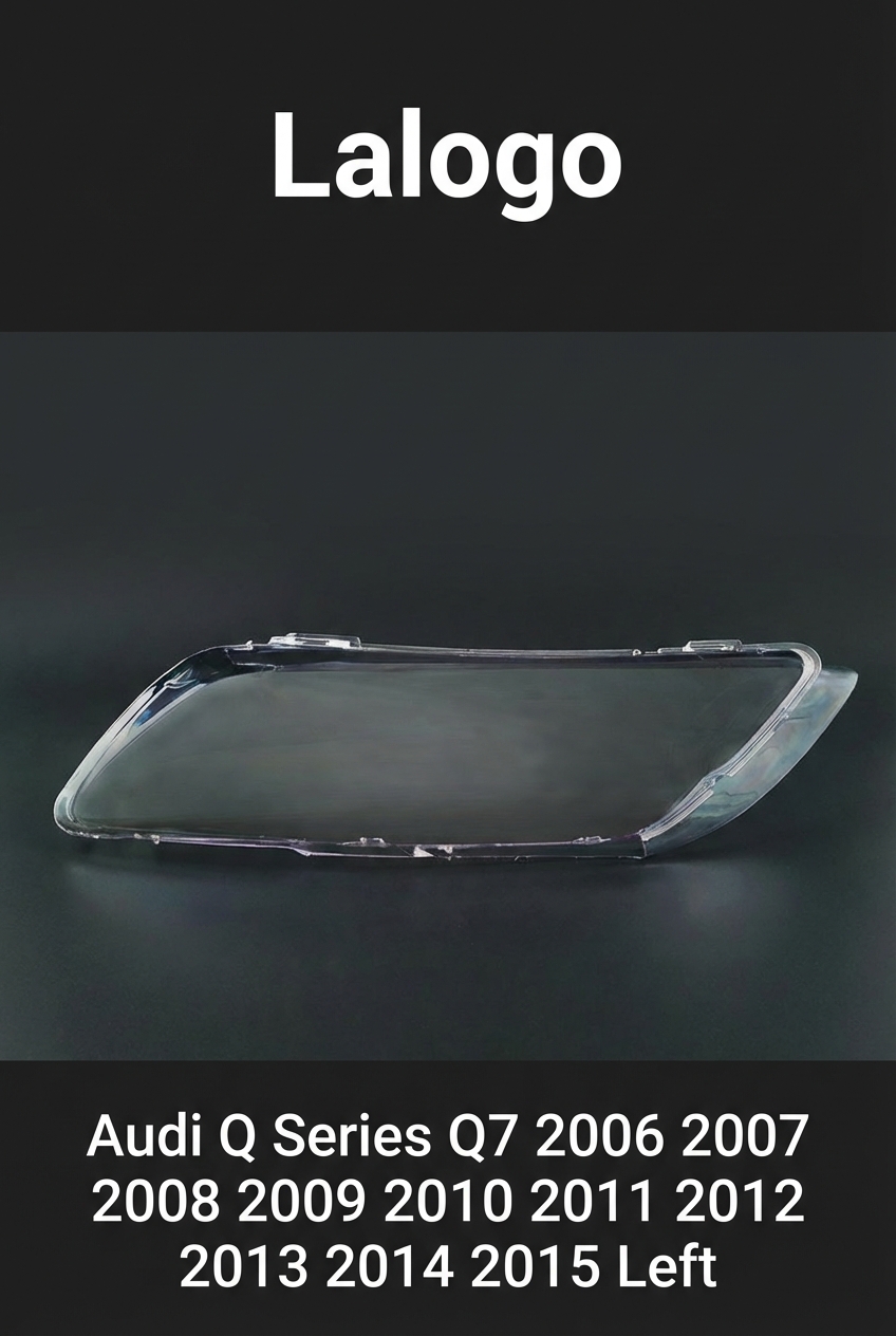 Headlight shell/Headlight lens/Headlamp cover for Audi Q Series Q7 ,Year 2006,2007,2008,2009,2010,2011,2012,2013,2014,2015, Driver Side/Left Front