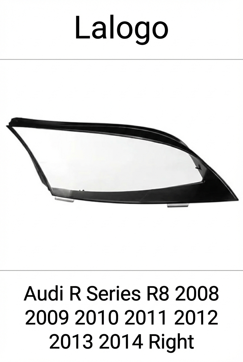 Headlight shell/Headlight lens/Headlamp cover for Audi R Series R8 ,Year 2008-2023 Pilot Side/Right Front