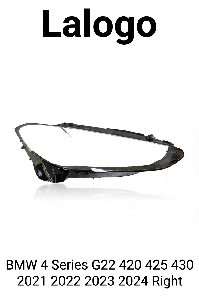 Headlight shell/Headlight lens/Headlamp cover for BMW 4 Series G22 ,Year 2021,2022,2023, Pilot Side/Right Front