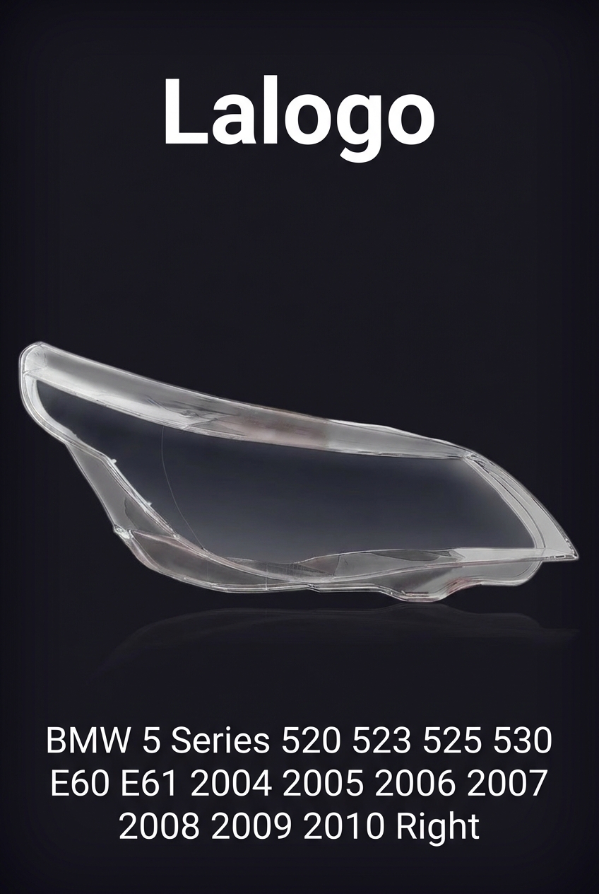 Headlight shell/Headlight lens/Headlamp cover for BMW 5 Series 520 523 525 530 E60 E61 ,Year 2004,2005,2006,2007,2008,2009,2010, Pilot Side/Right Front