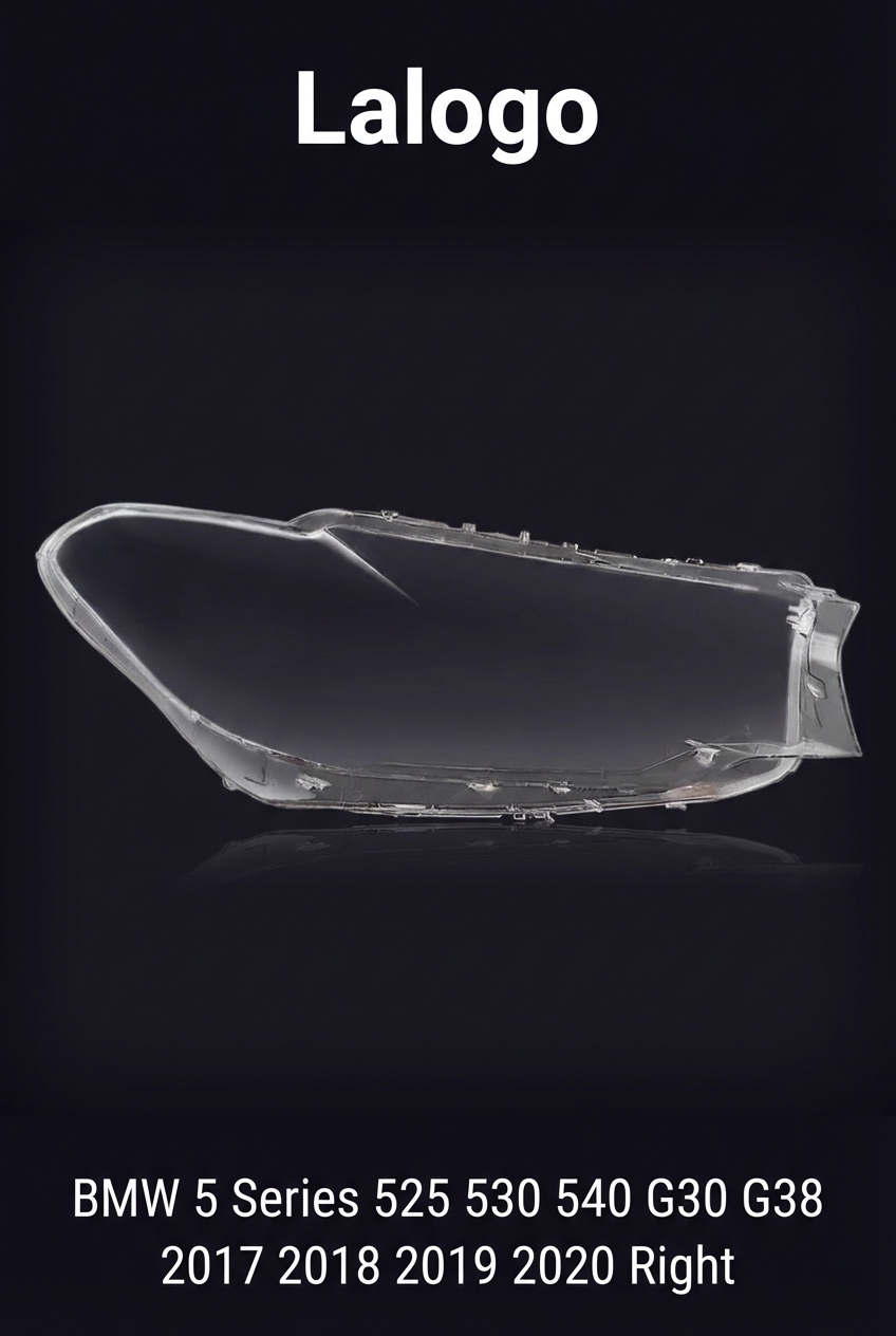 Headlight shell/Headlight lens/Headlamp cover for BMW 5 Series 525 530 540 G30 G38 ,Year 2017,2018,2019,2020, Pilot Side/Right Front