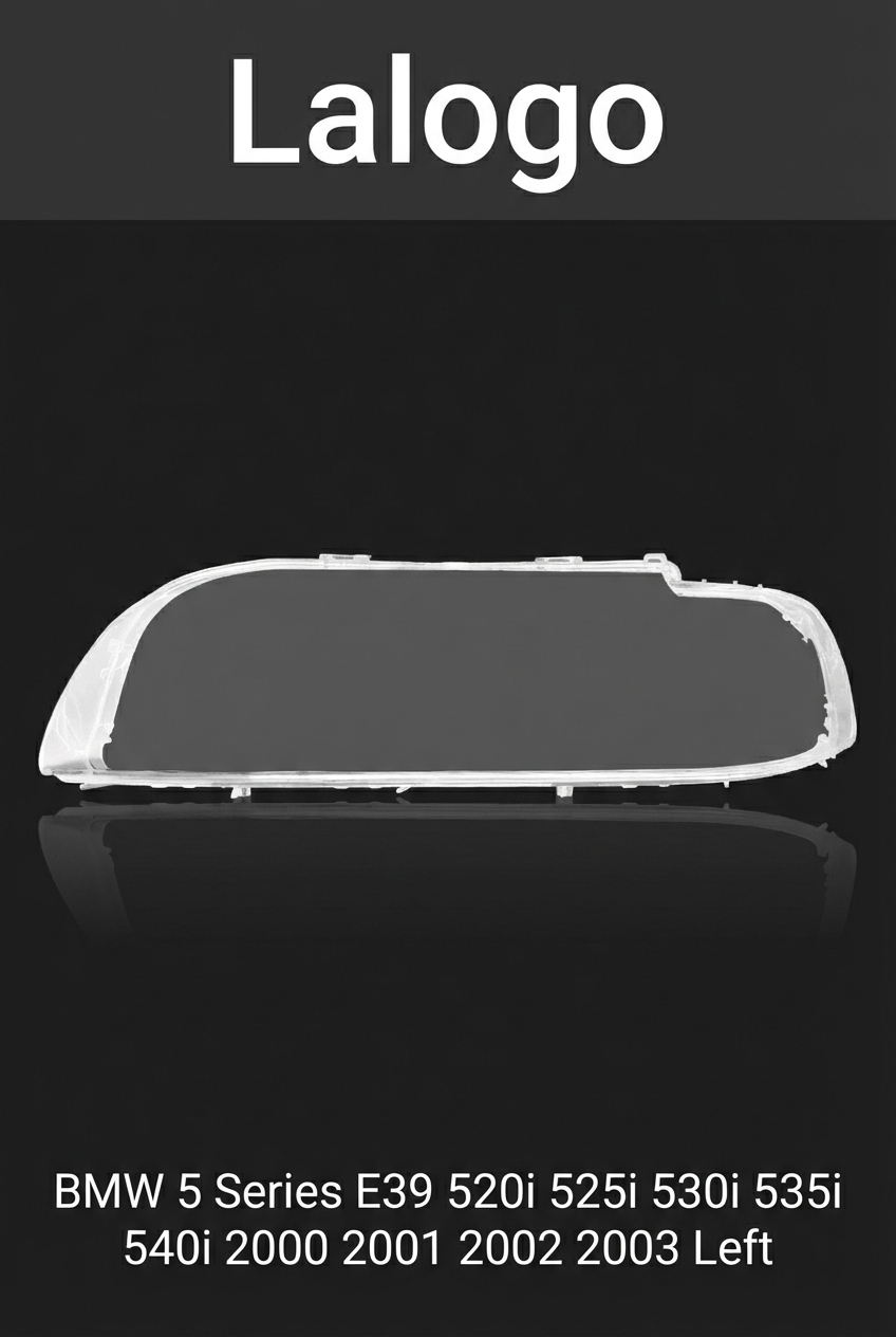 Headlight shell/Headlight lens/Headlamp cover for BMW 5 Series E39 ,Year 2000,2001,2002,2003, Driver Side/Left Front