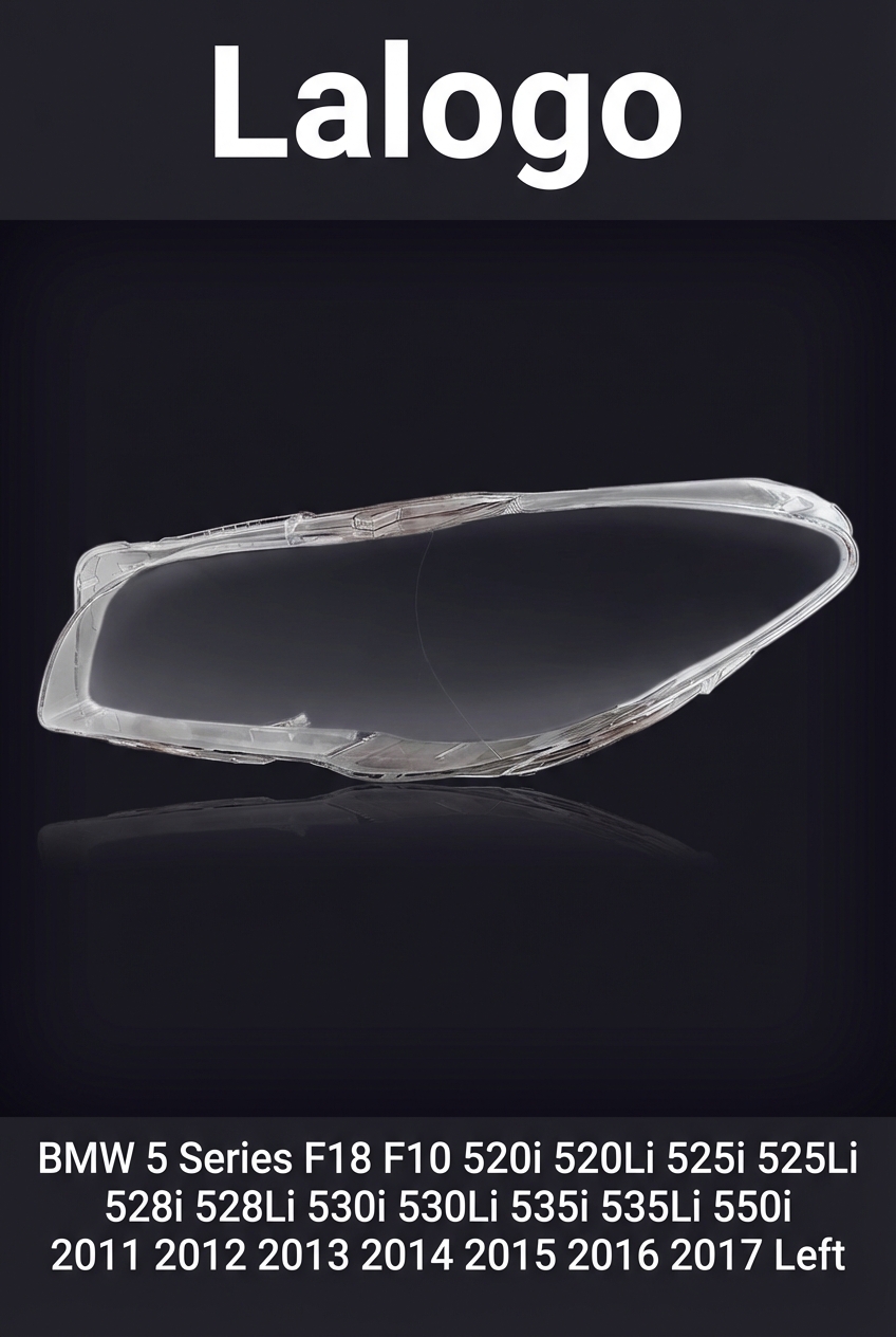 Headlight shell/Headlight lens/Headlamp cover for BMW 5 Series F18 F10 ,Year 2011,2012,2013,2014,2015,2016,2017, Driver Side/Left Front