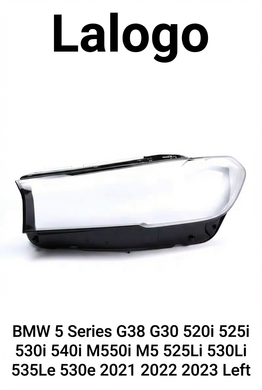 Headlight shell/Headlight lens/Headlamp cover for BMW 5 Series G38 G30 ,Year 2021,2022,2023, Driver Side/Left Front