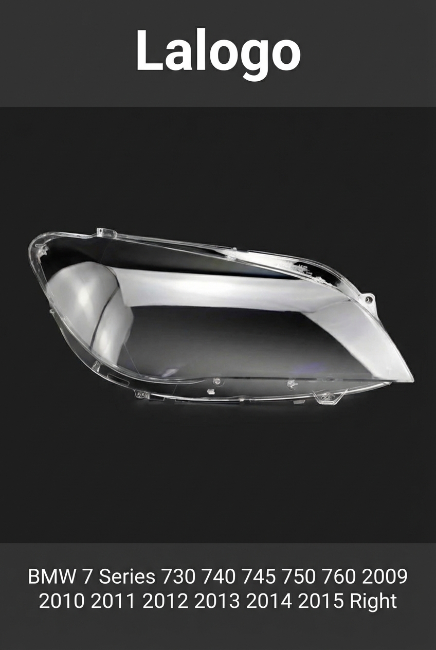Headlight shell/Headlight lens/Headlamp cover for BMW 7 Series 730 740 745 750 760 ,Year 2009,2010,2011,2012,2013,2014,2015, Pilot Side/Right Front