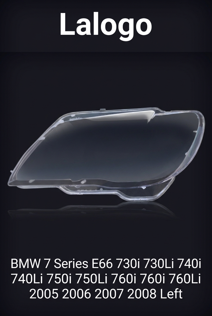 Headlight shell/Headlight lens/Headlamp cover for BMW 7 Series E66 ,Year 2005,2006,2007,2008, Driver Side/Left Front