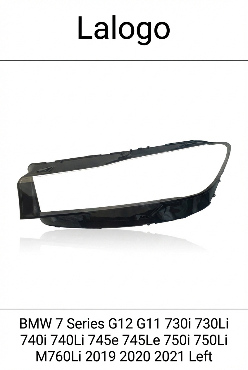 Headlight shell/Headlight lens/Headlamp cover for BMW 7 Series G12 G11 ,Year 2019,2020,2021, Driver Side/Left Front