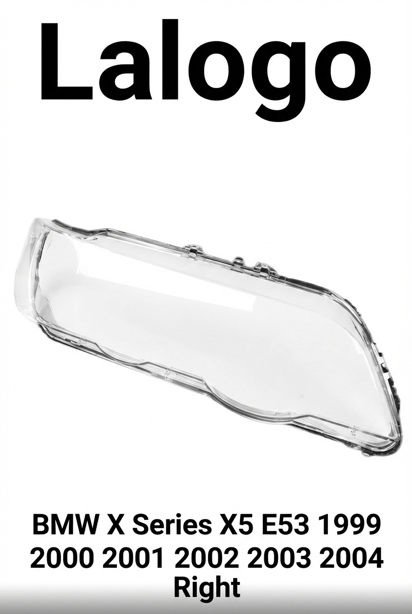 Headlight shell/Headlight lens/Headlamp cover for BMW X Series X5 E53 ,Year 1999,2000,2001,2002,2003,2004,2005, Pilot Side/Right Front