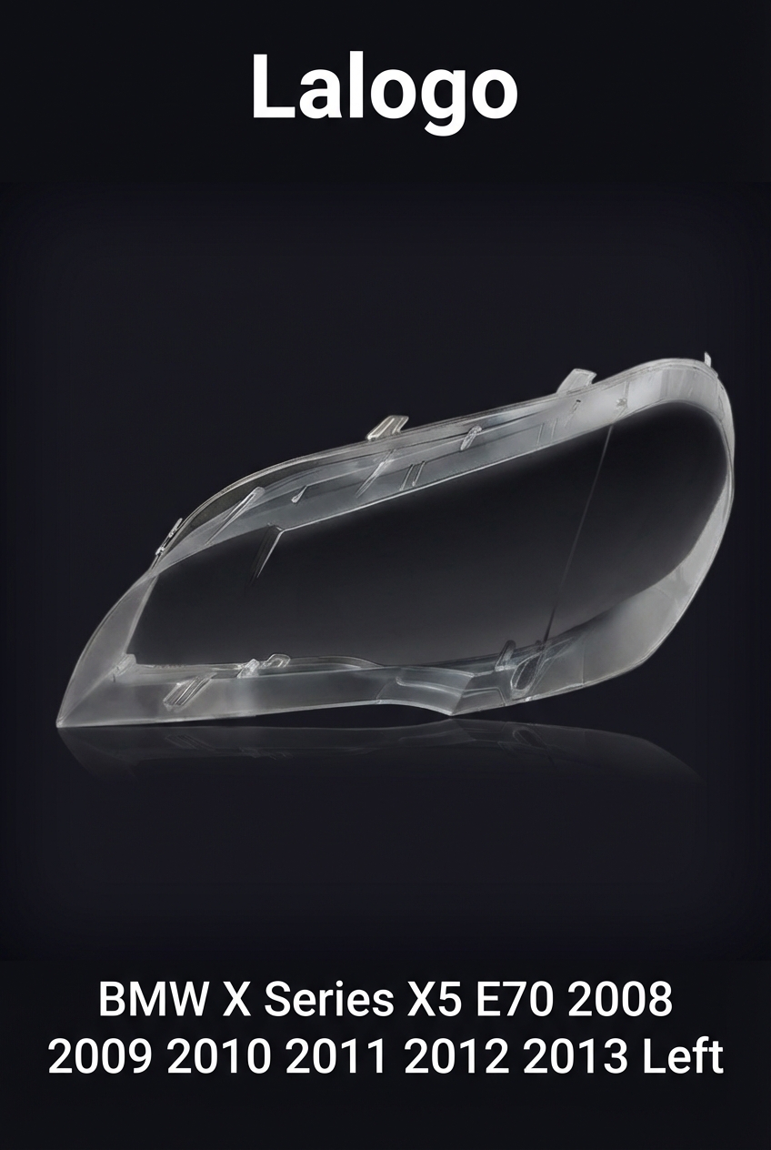 Headlight shell/Headlight lens/Headlamp cover for BMW X Series X5 E70 ,Year 2008,2009,2010,2011,2012,2013, Driver Side/Left Front