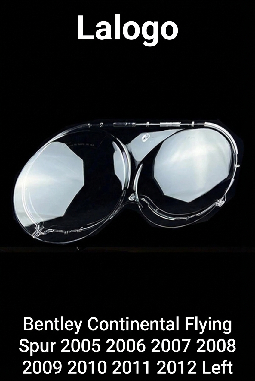 Headlight shell/Headlight lens/Headlamp cover for Bentley Continental Flying Spur Continental Flying Spur ,Year 2005,2006,2007,2008,2009,2010,2011,2012, Driver Side/Left Front