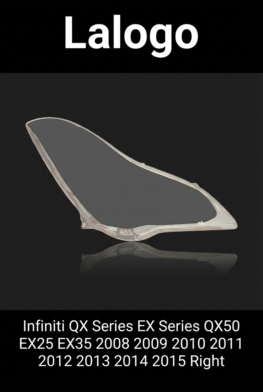 Headlight shell/Headlight lens/Headlamp cover for Infiniti QX Series EX Series QX50 EX25 EX35 ,Year 2008,2009,2010,2011,2012,2013,2014,2015, Pilot Side/Right Front