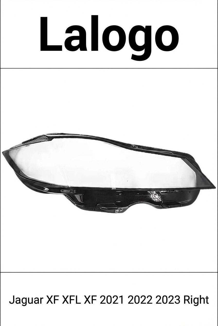 Headlight shell/Headlight lens/Headlamp cover for Jaguar XF XFL XF ,Year 2021,2022,2023, Pilot Side/Right Front