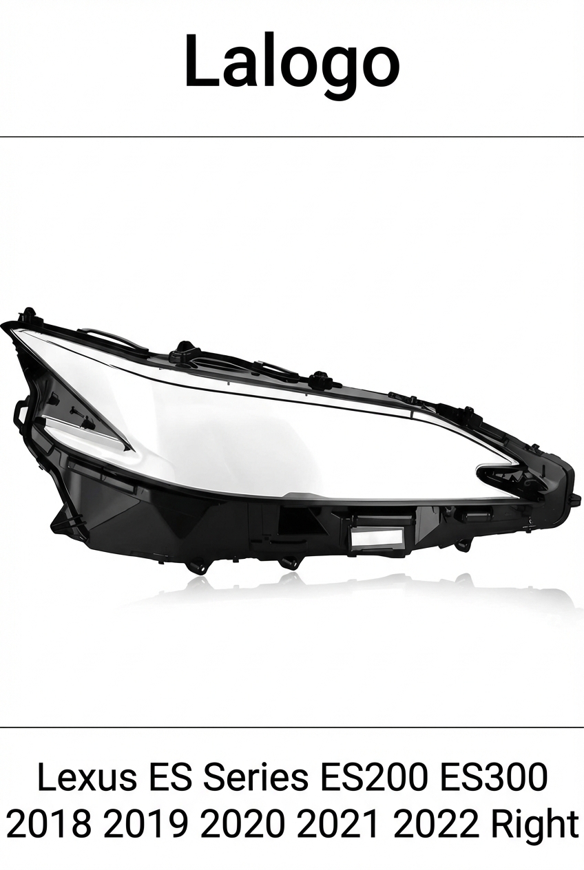 Headlight shell/Headlight lens/Headlamp cover for Lexus ES Series ES200 ES300 ,Year 2018,2019,2020,2021,2022, Pilot Side/Right Front