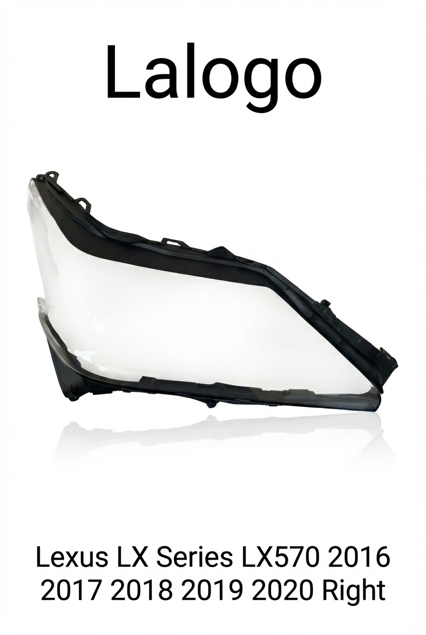 Headlight shell/Headlight lens/Headlamp cover for Lexus LX Series LX570 ,Year 2016,2017,2018,2019, Pilot Side/Right Front