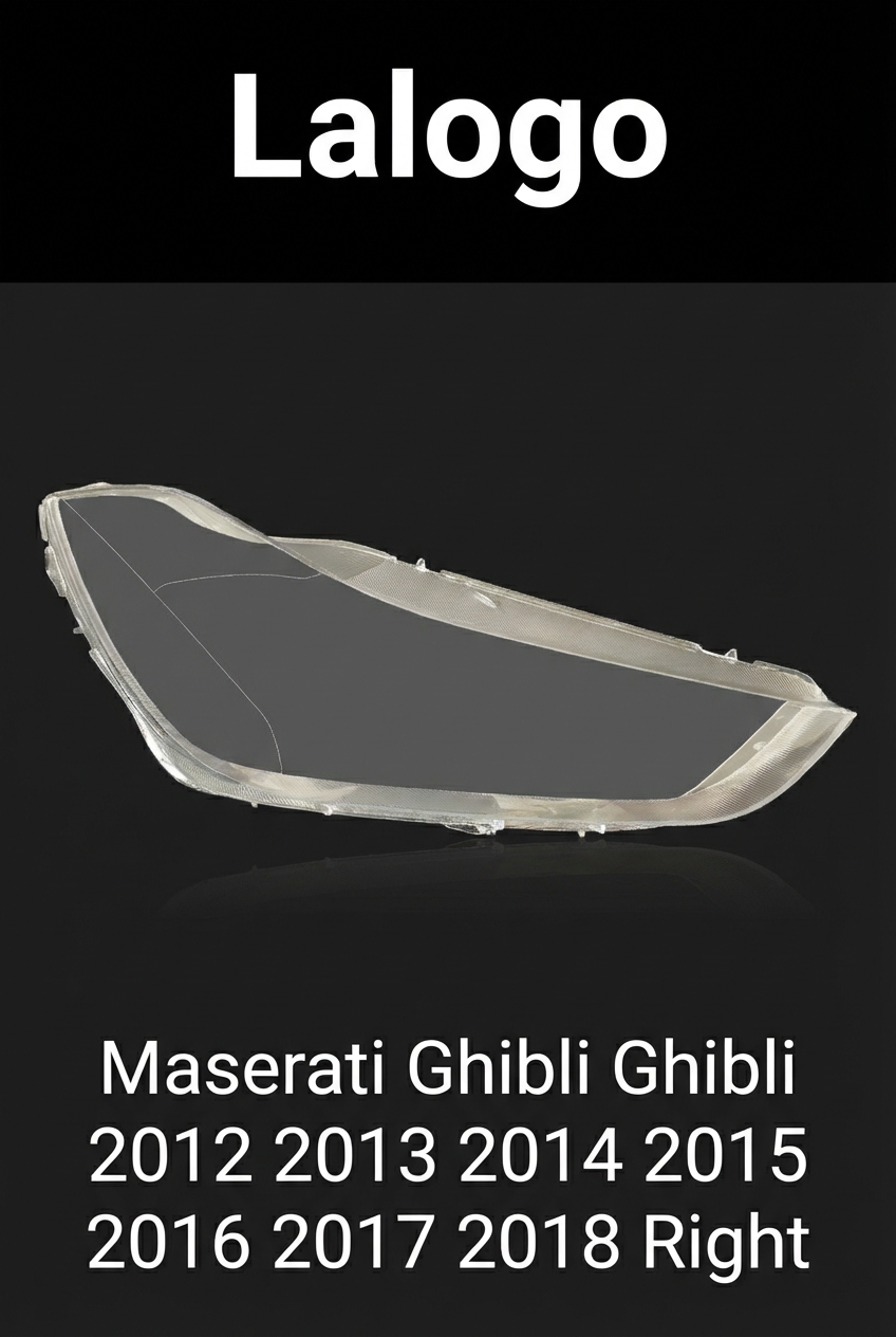 Headlight shell/Headlight lens/Headlamp cover for Maserati Ghibli Ghibli ,Year 2012,2013,2014,2015,2016,2017,2018,2019,2020, Pilot Side/Right Front