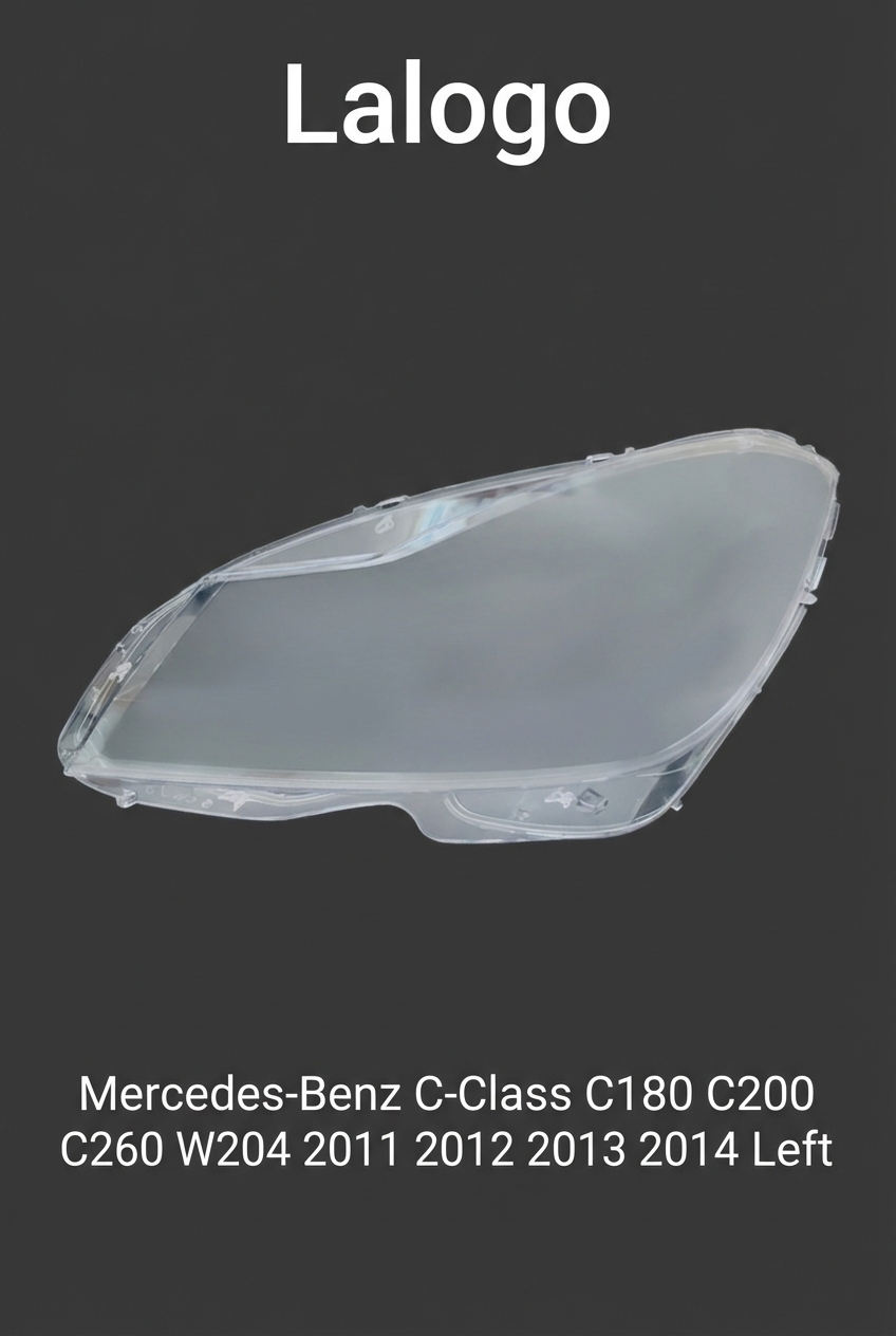 Headlight shell/Headlight lens/Headlamp cover for Mercedes-Benz C-Class C180 C200 C260 W204 ,Year 2011,2012,2013, Driver Side/Left Front