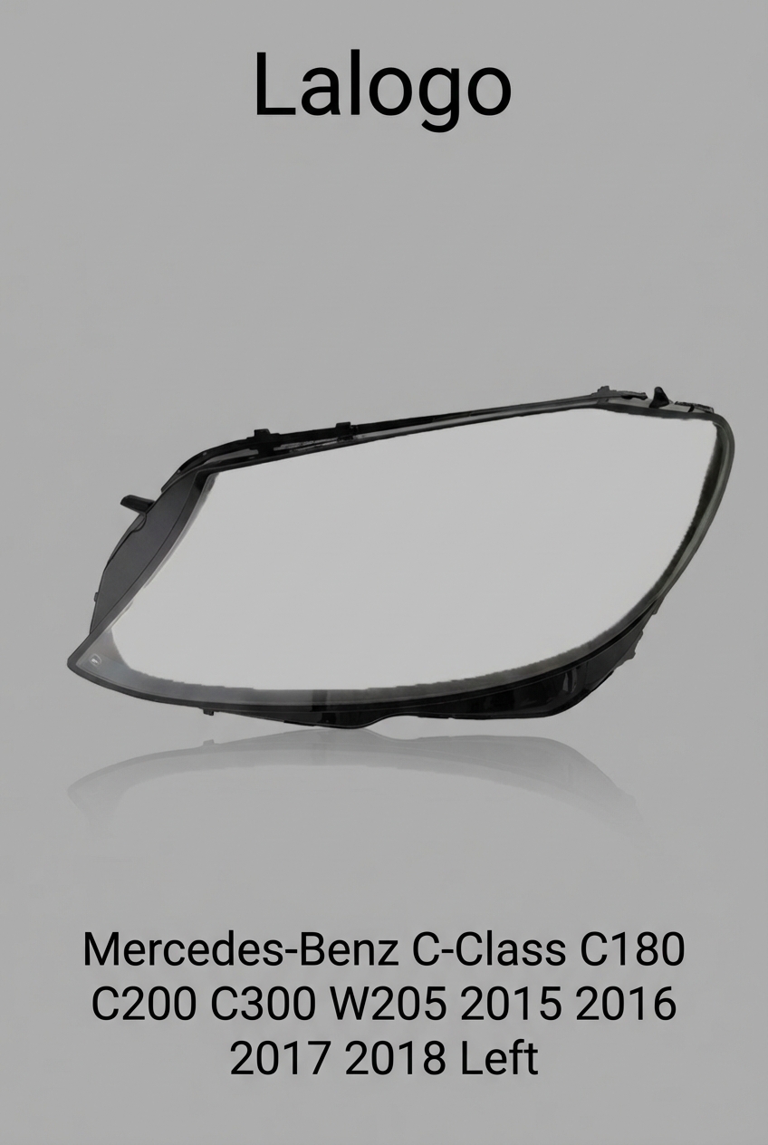 Headlight shell/Headlight lens/Headlamp cover for Mercedes-Benz C-Class C180 C200 C300 W205 ,Year 2015,2016,2017,2018, Driver Side/Left Front