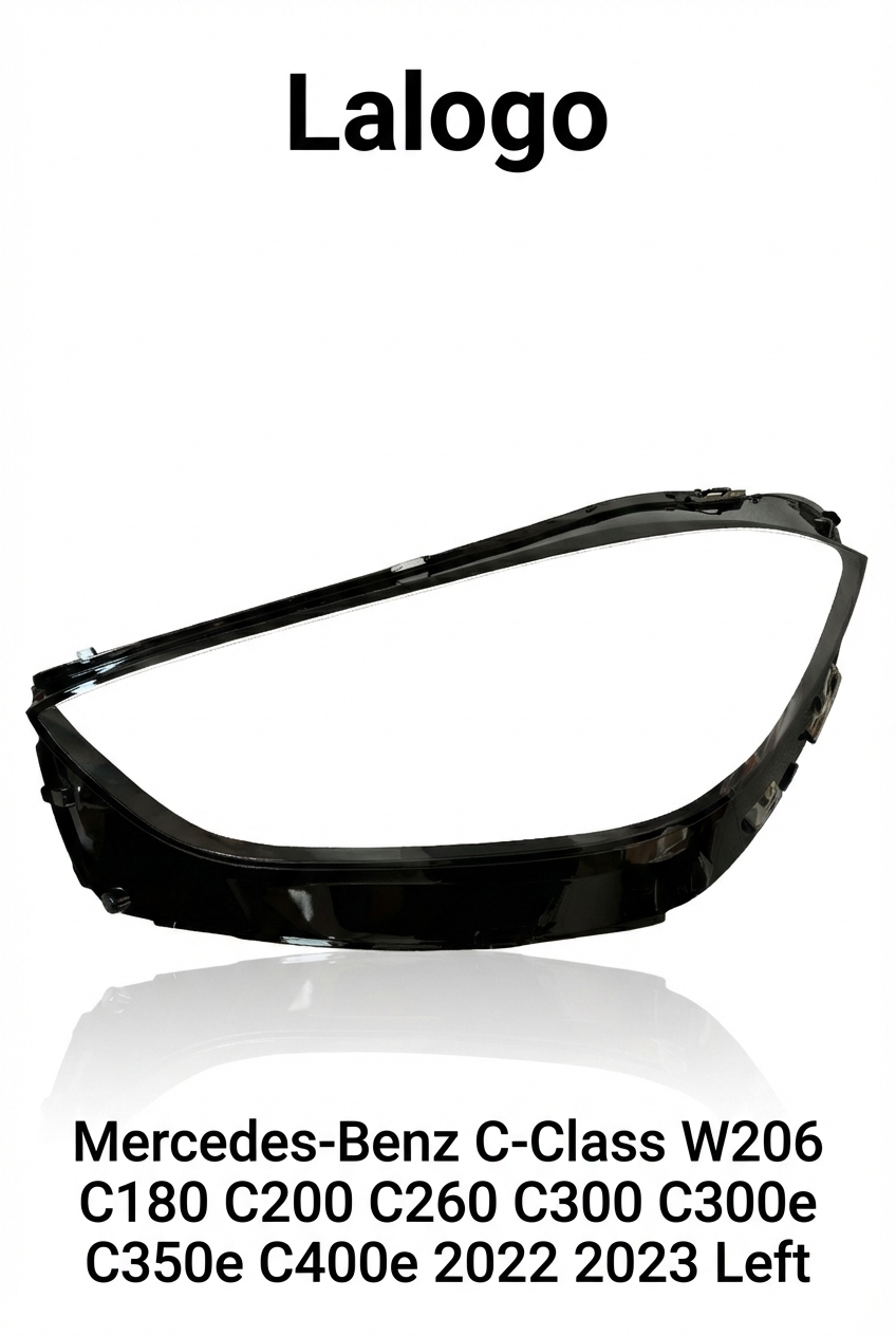 Headlight shell/Headlight lens/Headlamp cover for Mercedes-Benz C-Class W206 ,Year 2022,2023, Driver Side/Left Front