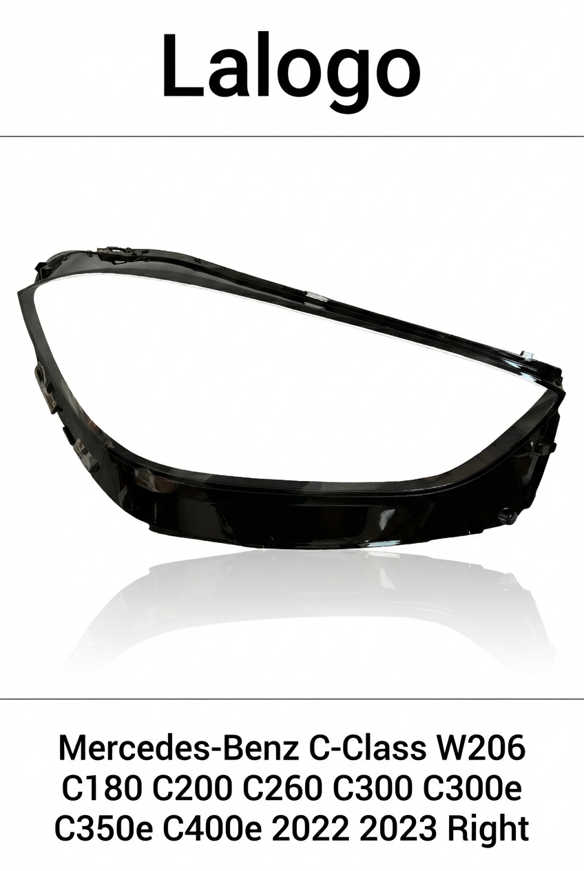 Headlight shell/Headlight lens/Headlamp cover for Mercedes-Benz C-Class W206 ,Year 2022,2023, Pilot Side/Right Front
