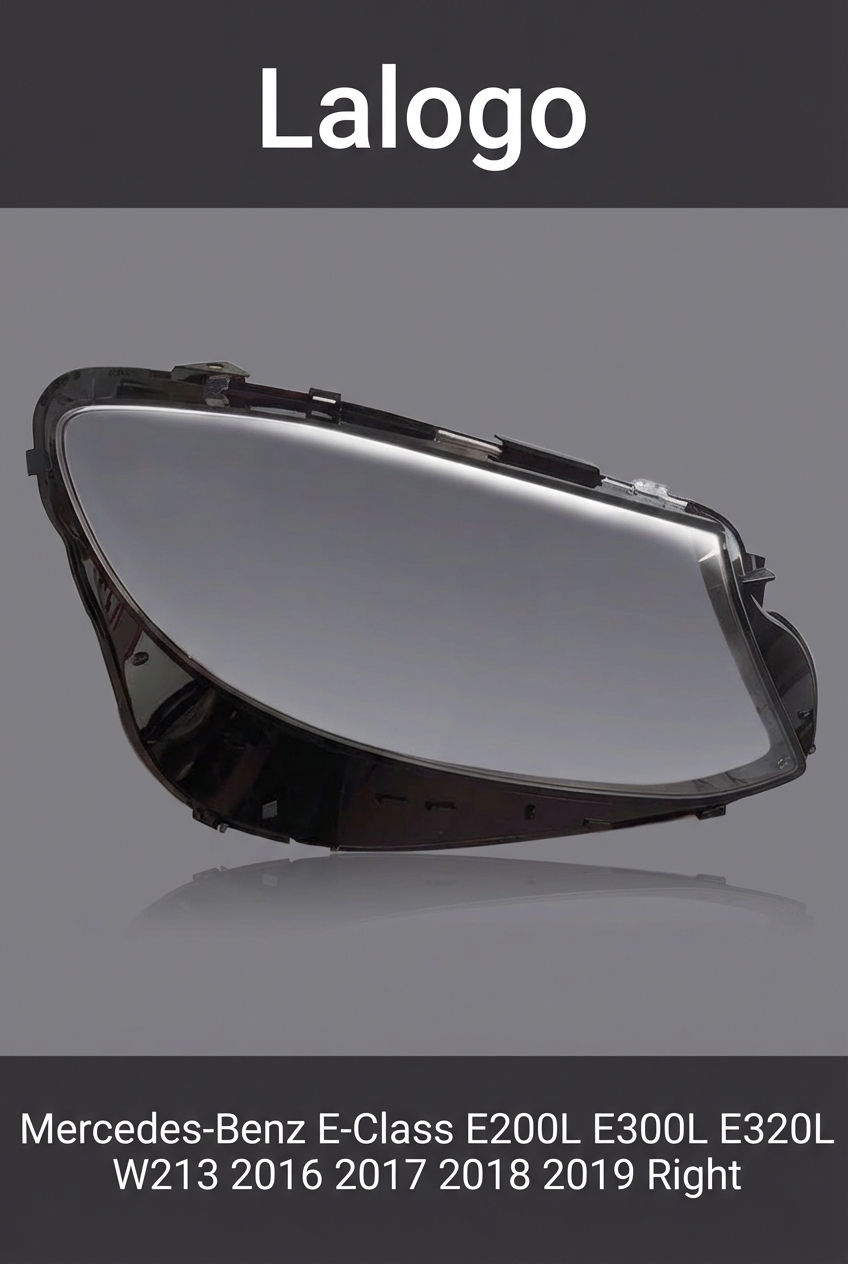 Headlight shell/Headlight lens/Headlamp cover for Mercedes-Benz E-Class E200L E300L E320L W213 ,Year 2016,2017, Pilot Side/Right Front