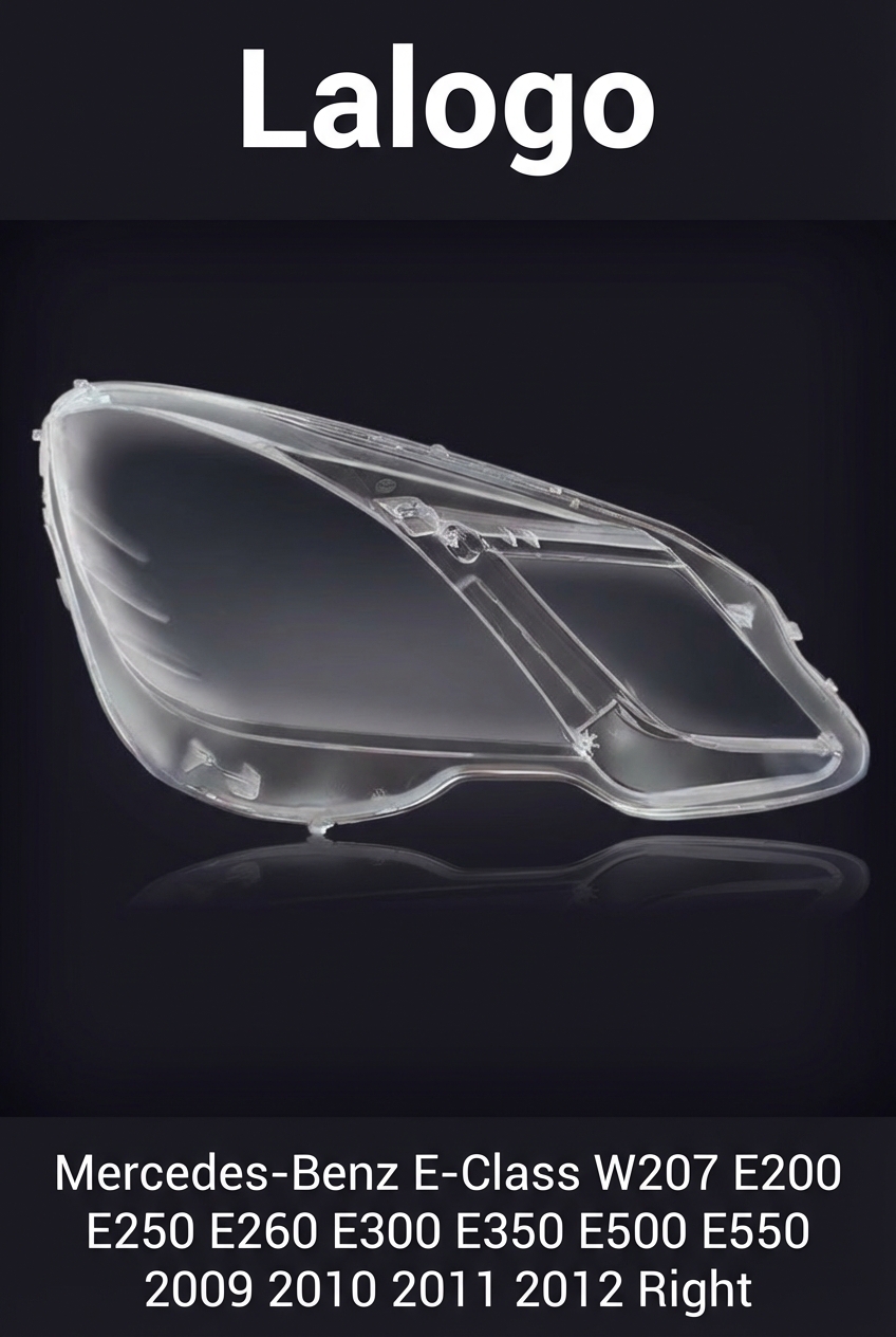 Headlight shell/Headlight lens/Headlamp cover for Mercedes-Benz E-Class W207 ,Year 2009,2010,2011,2012, Pilot Side/Right Front
