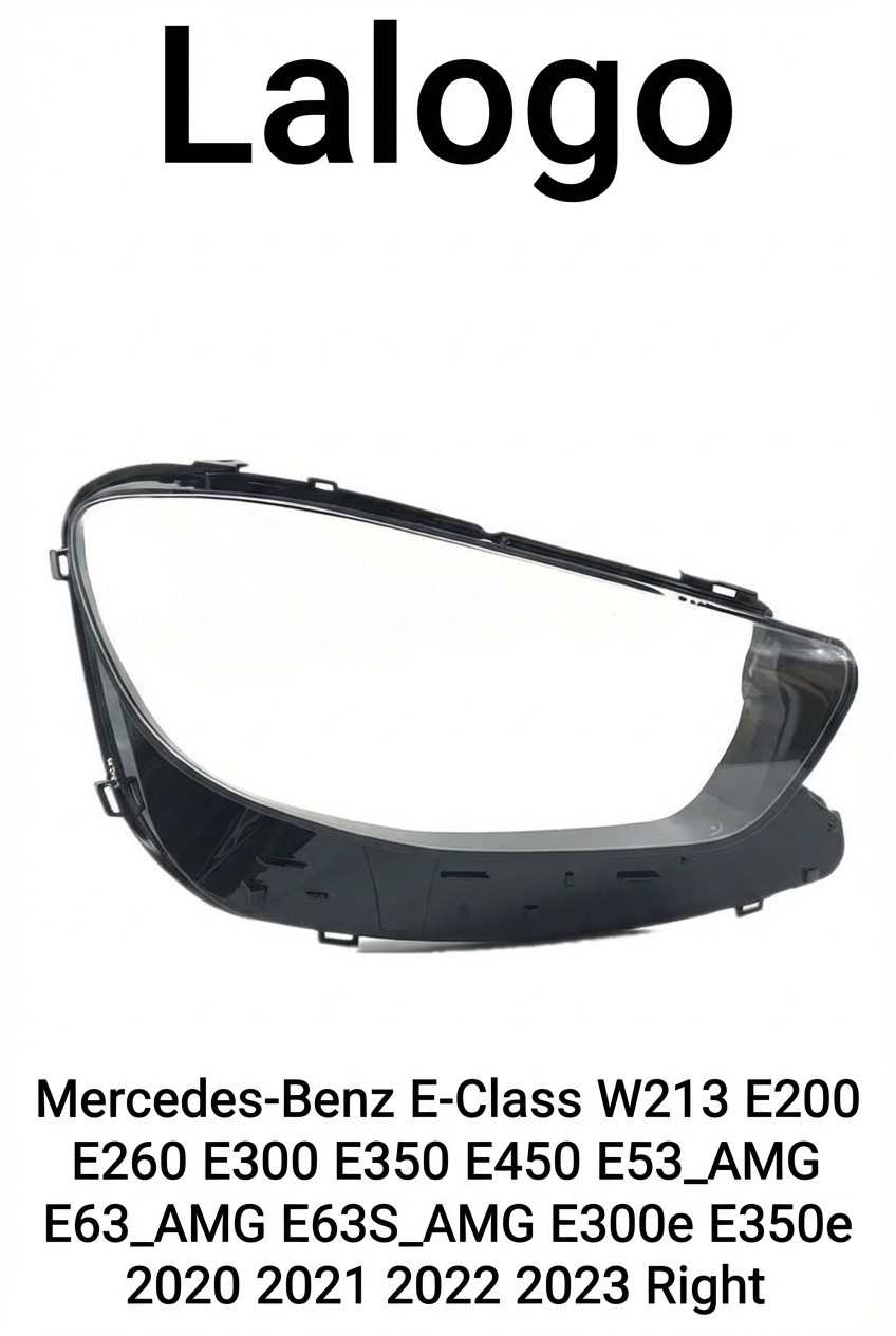 Headlight shell/Headlight lens/Headlamp cover for Mercedes-Benz E-Class W213 ,Year 2021,2022,2023, Pilot Side/Right Front