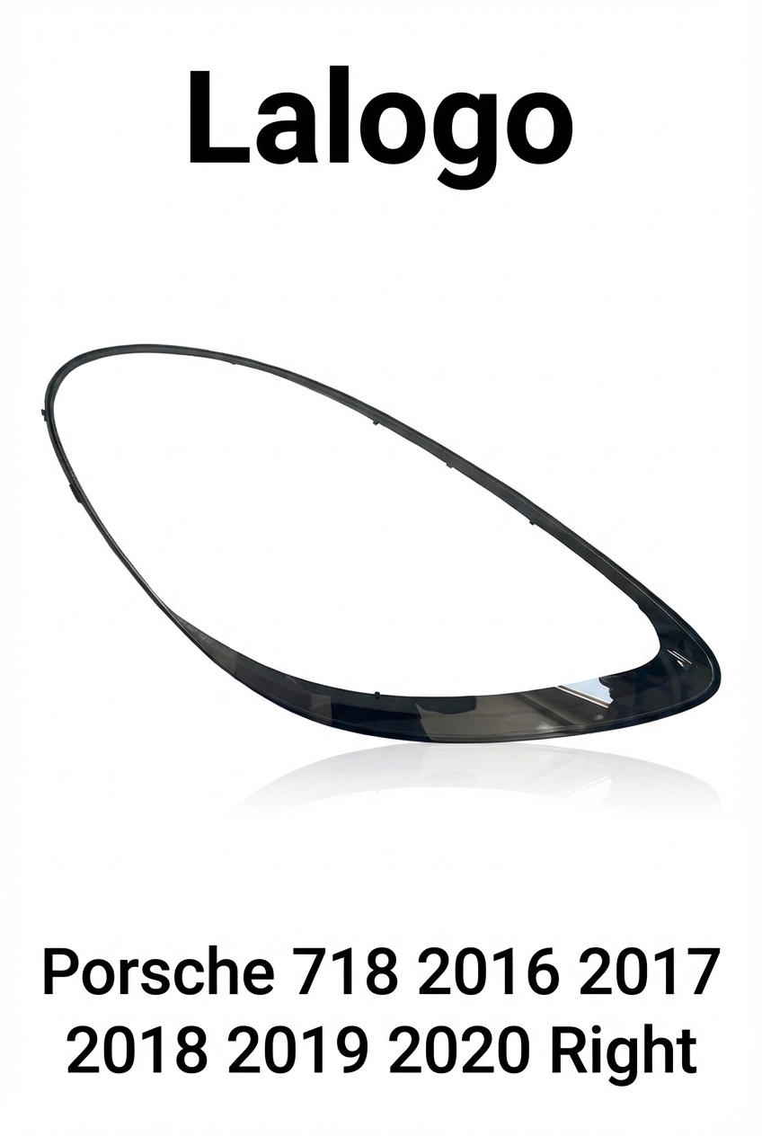 Headlight shell/Headlight lens/Headlamp cover for Porsche Boxster Cayman 718 Boxster Cayman 718 ,Year 2015,2016,2017,2018,2019,2020, Pilot Side/Right Front