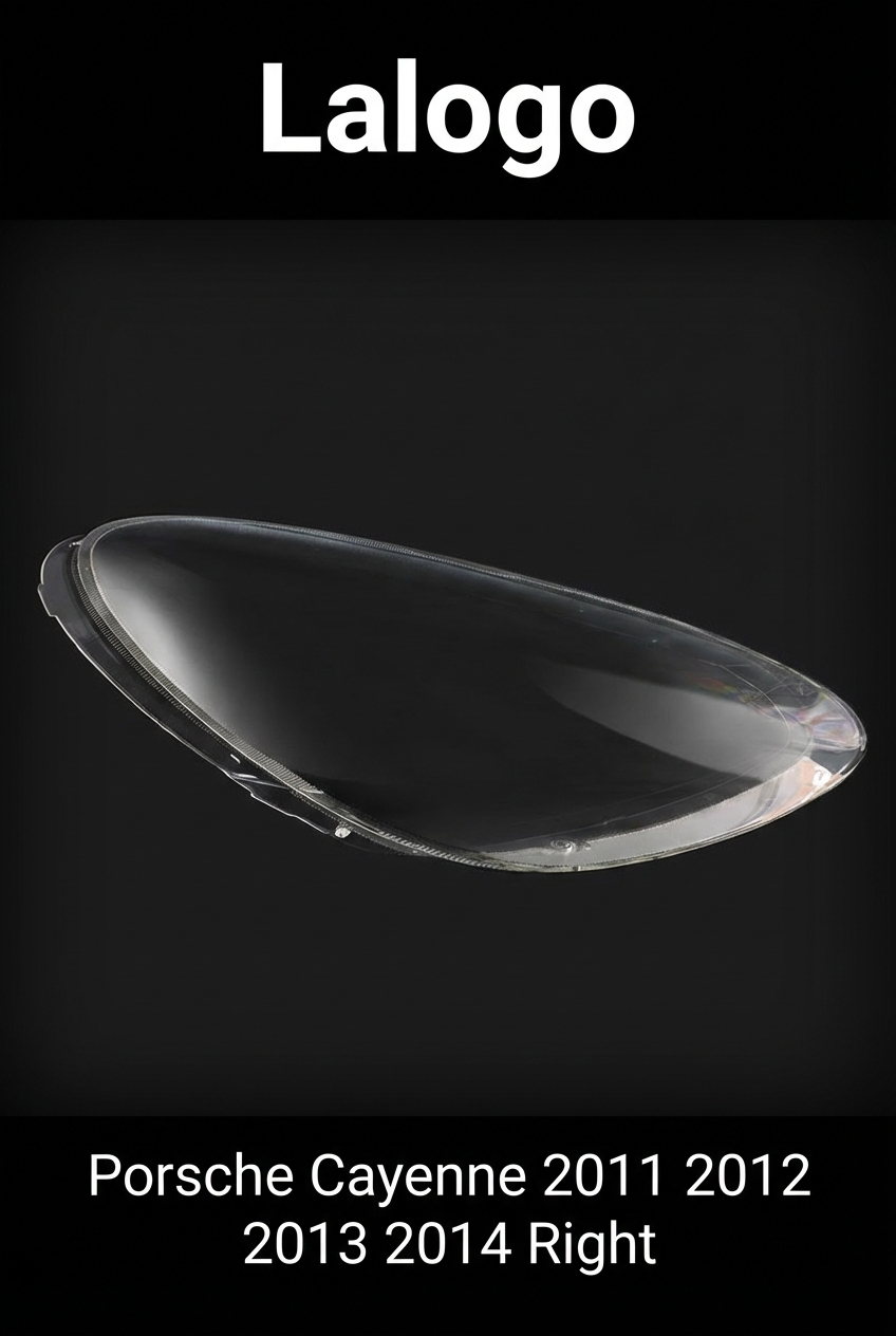 Headlight shell/Headlight lens/Headlamp cover for Porsche Cayenne Cayenne ,Year 2010,2011,2012,2013,2014, Pilot Side/Right Front