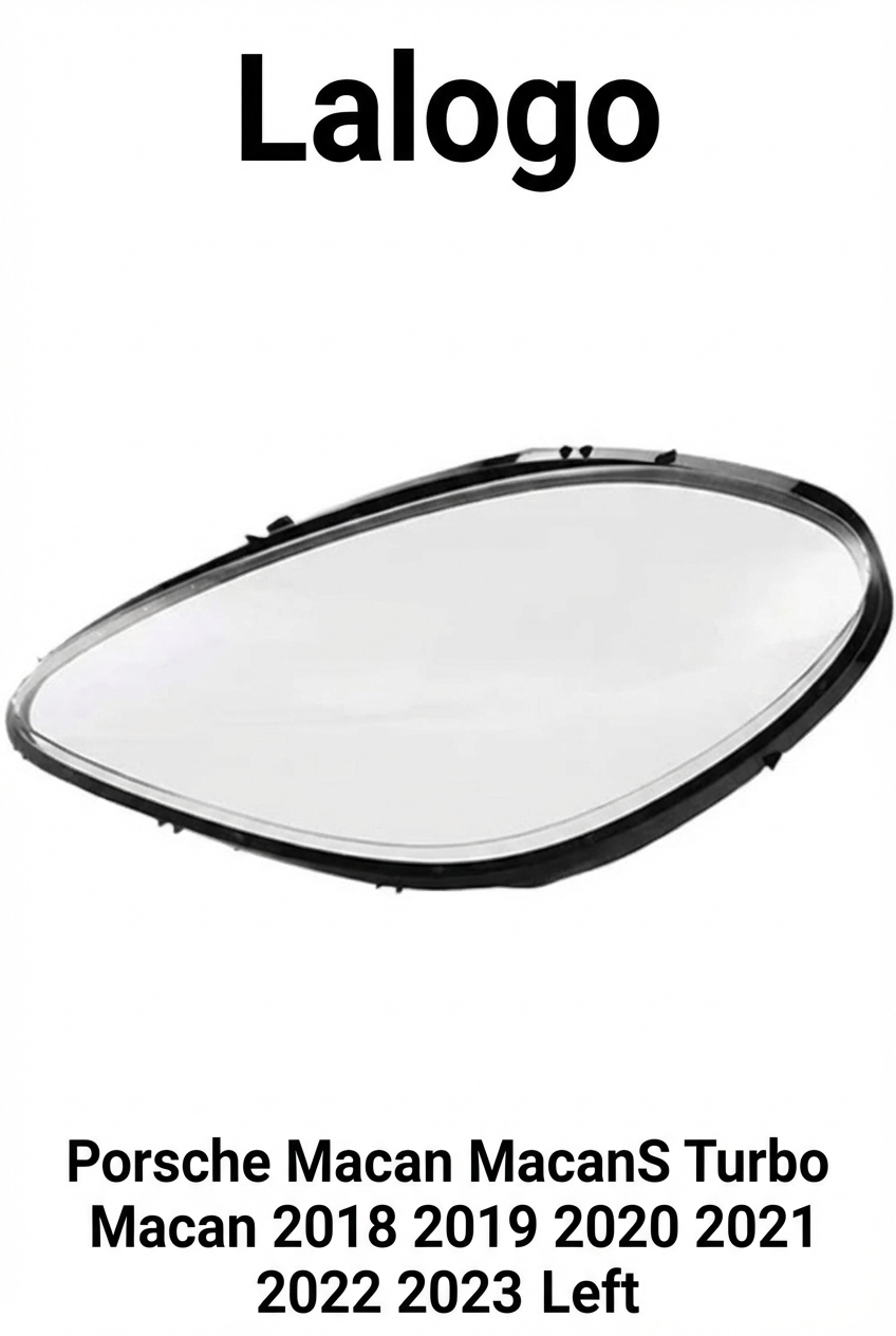 Headlight shell/Headlight lens/Headlamp cover for Porsche Macan MacanS Turbo Macan ,Year 2018,2019,2020,2021,2022,2023, Driver Side/Left Front