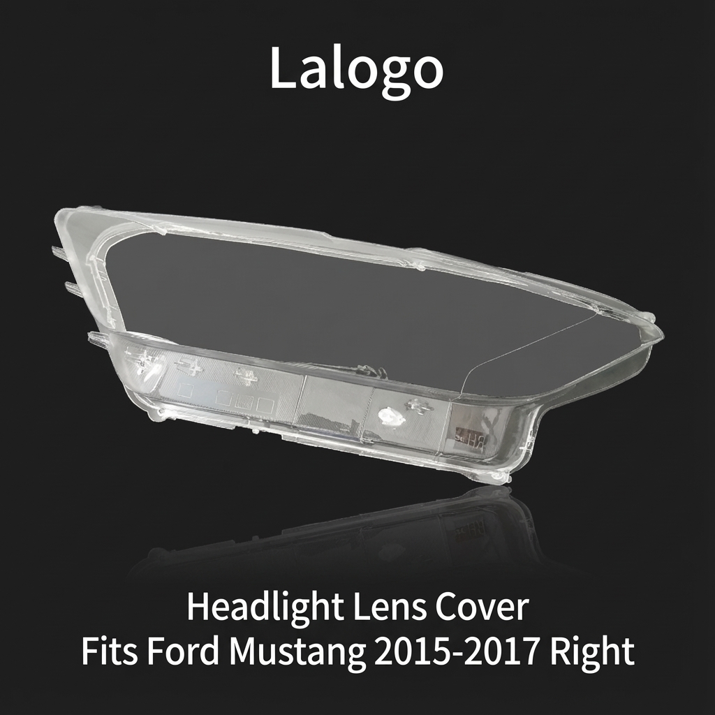Headlight Glass/Headlight Cover/Headlamp Lens for Ford Mustang Year 2015,2016,2017 Right Side Pilot Side