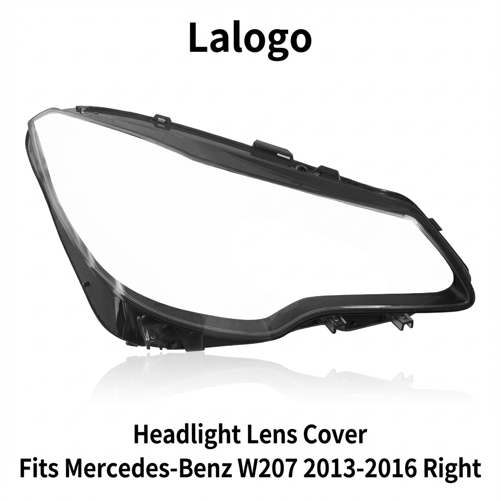 Headlight shell/Headlight lens/Headlamp cover for Mercedes-Benz E-Class W207 ,Year 2013,2014,2015,2016, Pilot Side/Right Front