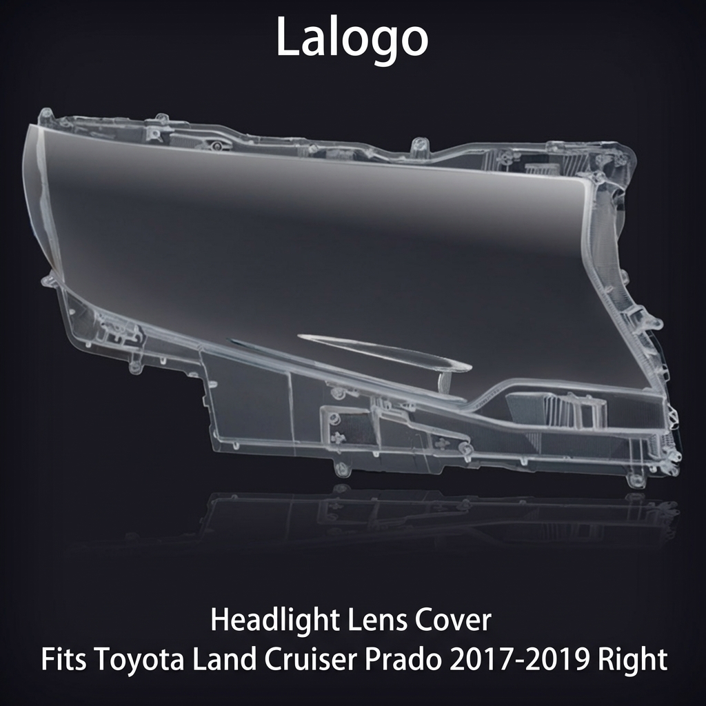 Headlight Glass/Headlight Cover/Headlamp Lens for Toyota Prado Year 2017,2018,2019 Right Side Pilot Side