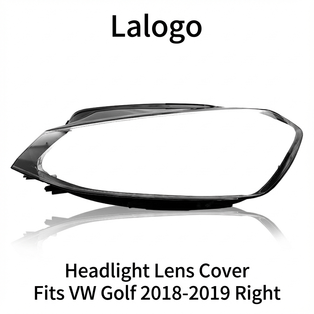 Headlight Glass/Headlight Cover/Headlamp Lens for Volkswagen Golf7.5 Year 2018,2019 Right Side Pilot Side