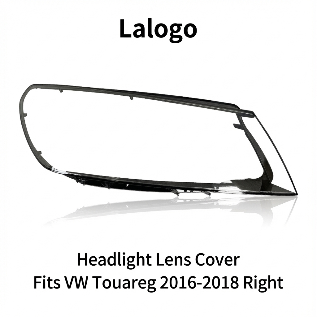Headlight Glass/Headlight Cover/Headlamp Lens for Volkswagen Touareg(DoubleColor) Year 2016,2017,2018 Right Side Pilot Side